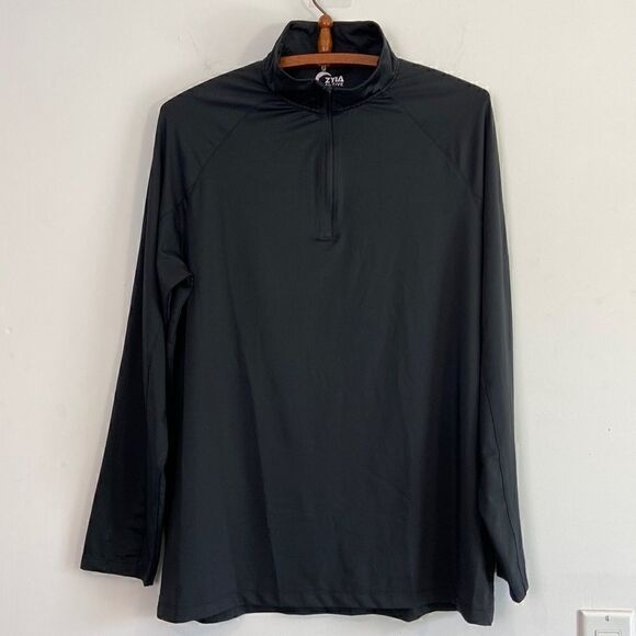 ZYIA Tops - ZYIA 1/4 Zipper Pullover In Black Size M